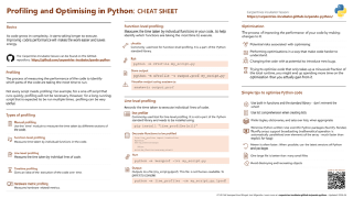 Profiling and Optimising in Python