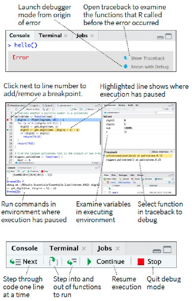 Debug console view