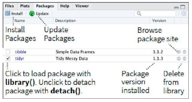 Package manager view