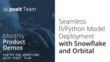Deploying Scikit-learn models for in-database scoring with Snowflake and Posit Team
